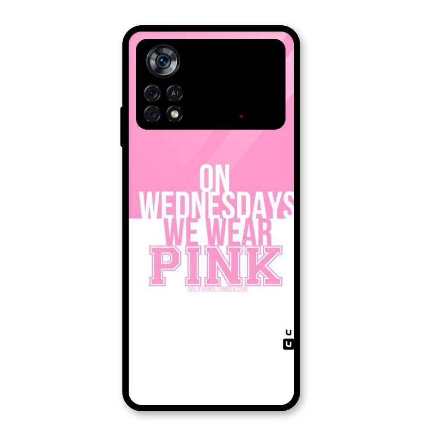 Wear Pink Glass Back Case for Poco X4 Pro 5G