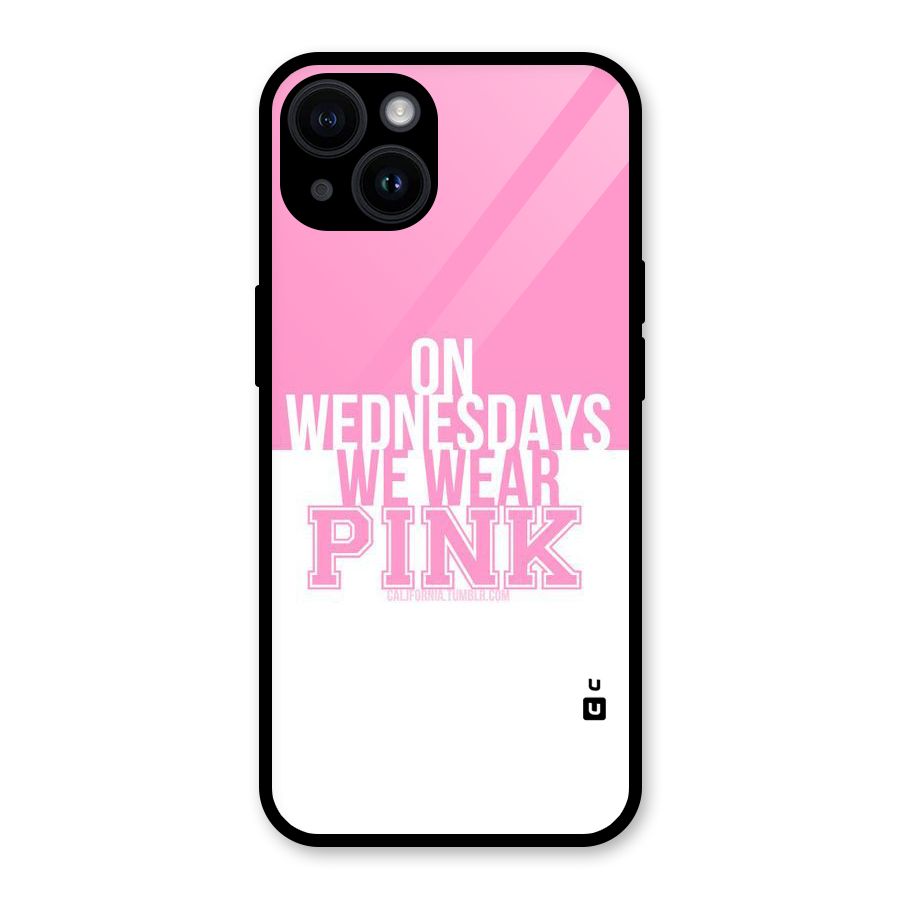 Wear Pink Glass Back Case for iPhone 14