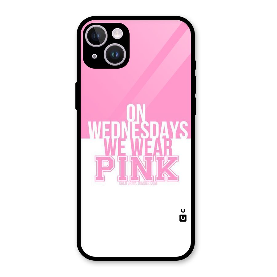 Wear Pink Glass Back Case for iPhone 14 Plus