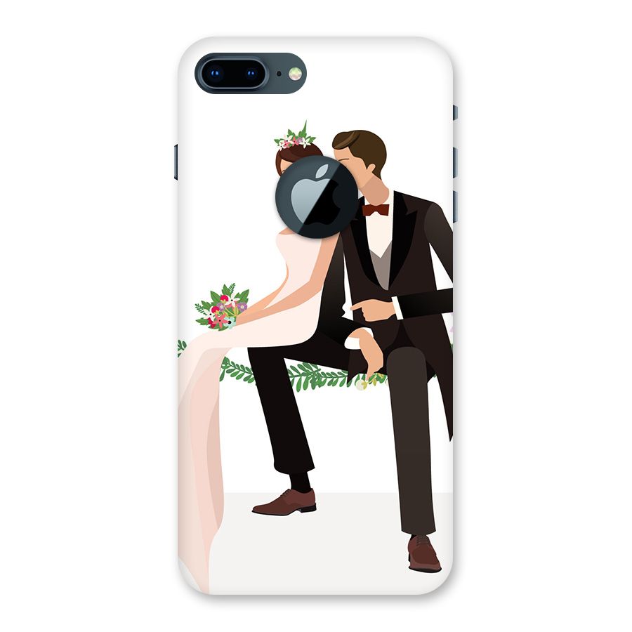 Wedding Couple Back Case for iPhone 7 Plus Logo Cut