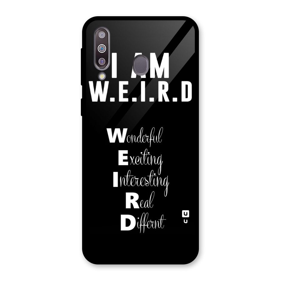 Weird Me Glass Back Case for Galaxy M30