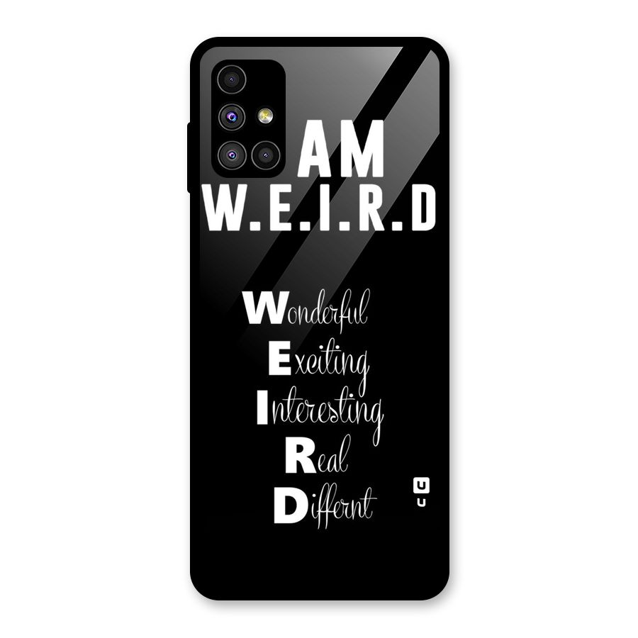 Weird Me Glass Back Case for Galaxy M51