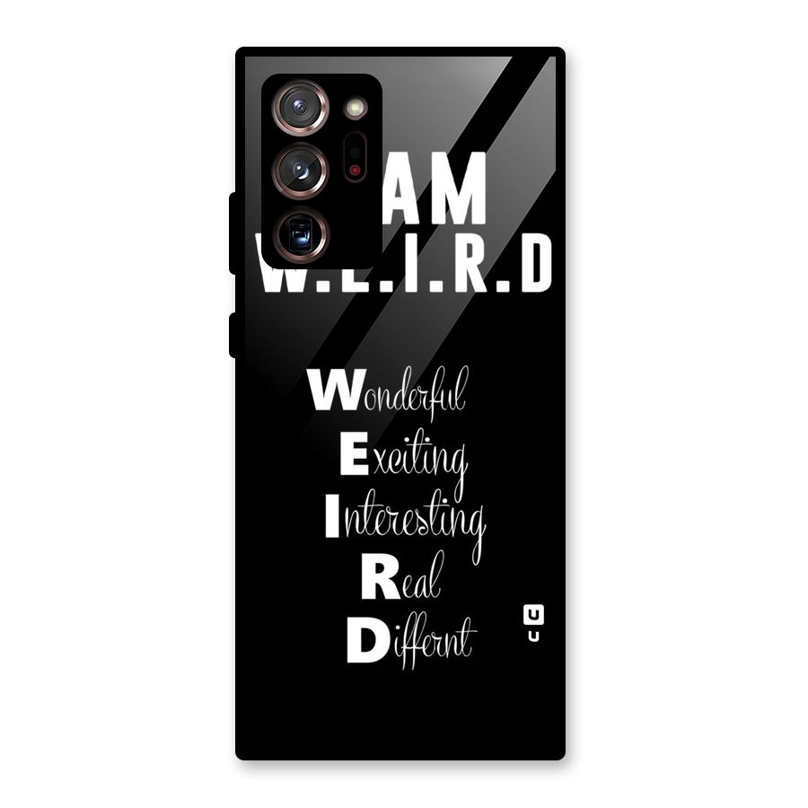 Weird Me Glass Back Case for Galaxy Note 20 Ultra 5G