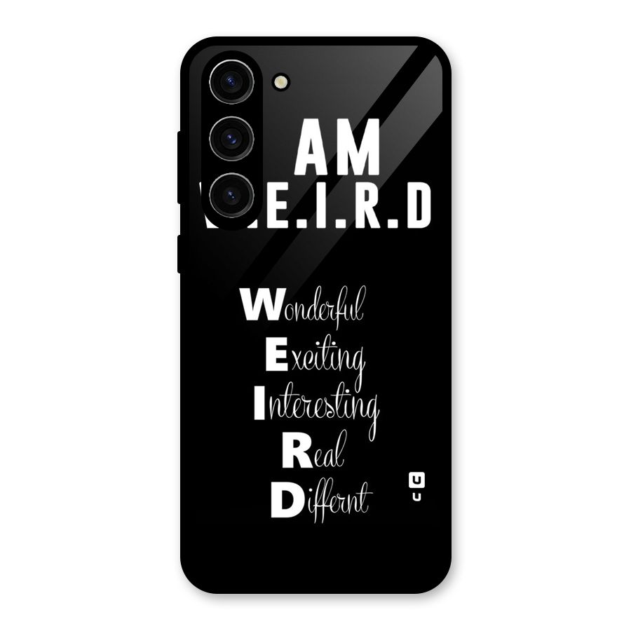 Weird Me Glass Back Case for Galaxy S23 Plus