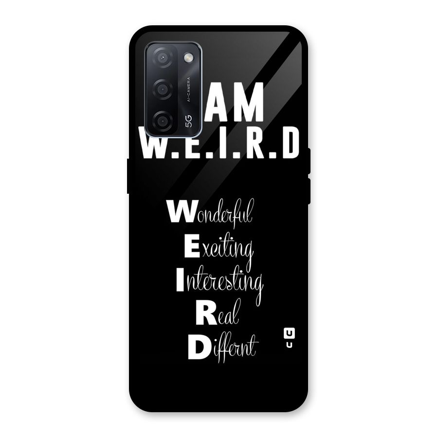 Weird Me Glass Back Case for Oppo A53s 5G