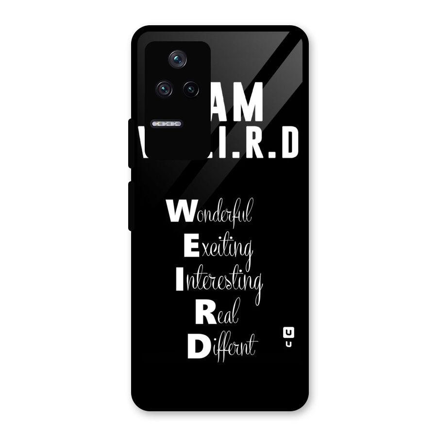 Weird Me Glass Back Case for Poco F4 5G