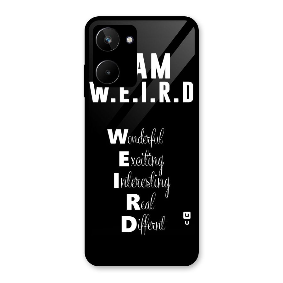 Weird Me Glass Back Case for Realme 10