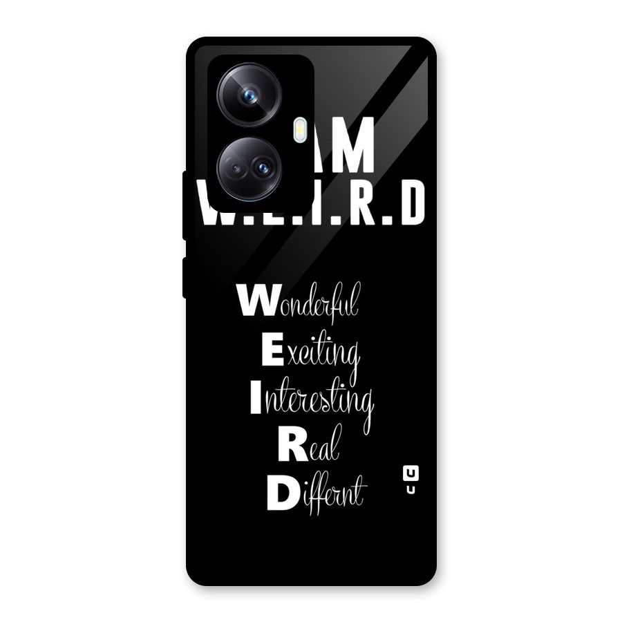 Weird Me Glass Back Case for Realme 10 Pro Plus