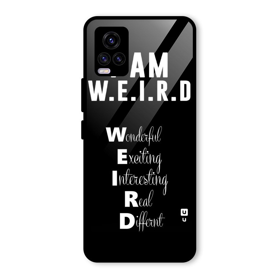 Weird Me Glass Back Case for Vivo V20