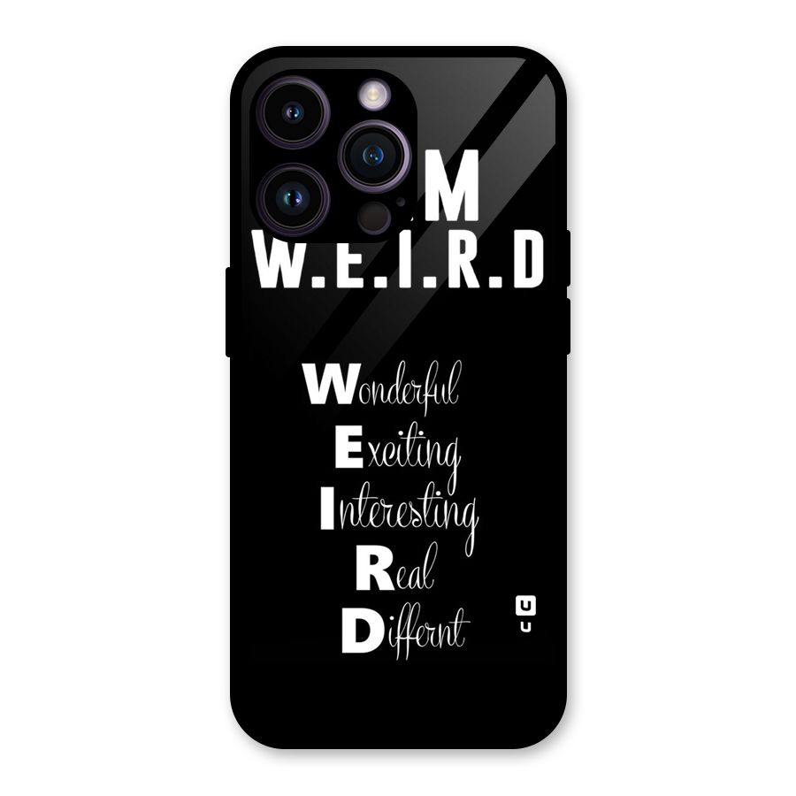 Weird Me Glass Back Case for iPhone 14 Pro Max
