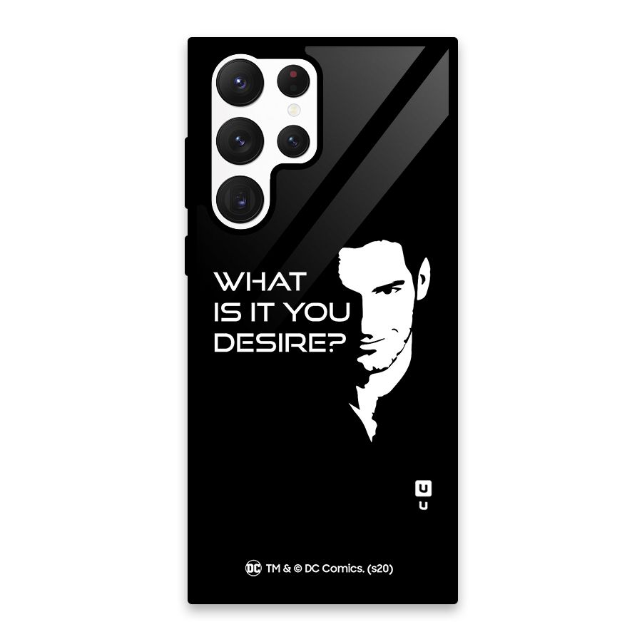 What Do You Desire Glass Back Case for Galaxy S22 Ultra 5G