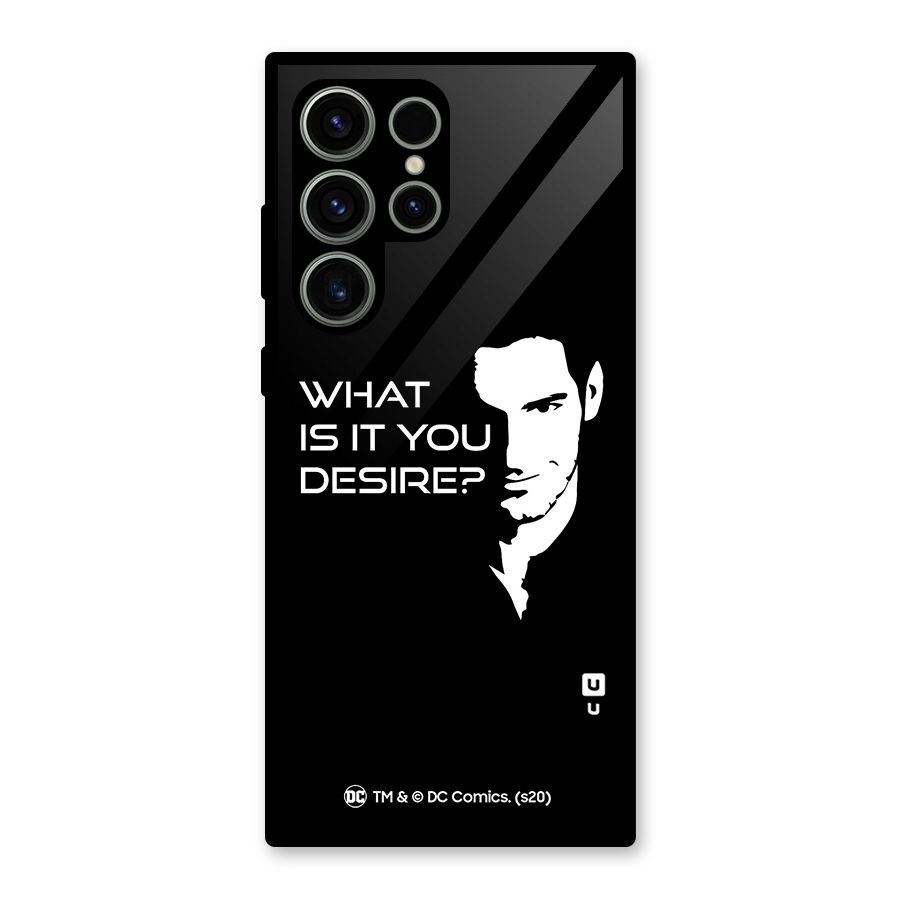 What Do You Desire Glass Back Case for Galaxy S23 Ultra