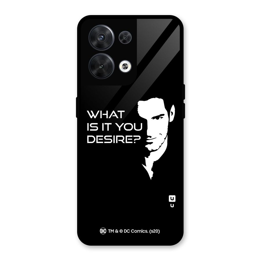 What Do You Desire Glass Back Case for Oppo Reno8 5G