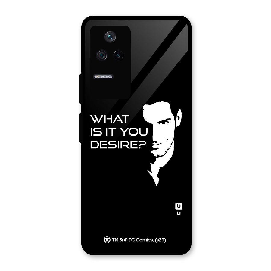 What Do You Desire Glass Back Case for Poco F4 5G