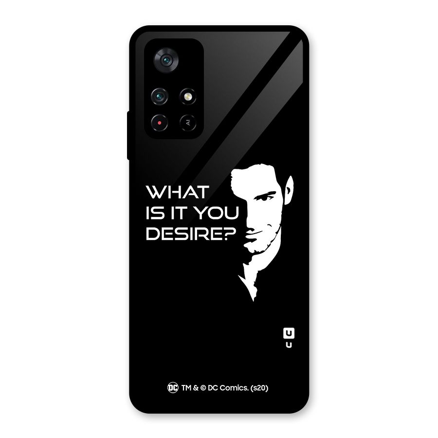 What Do You Desire Glass Back Case for Poco M4 Pro 5G