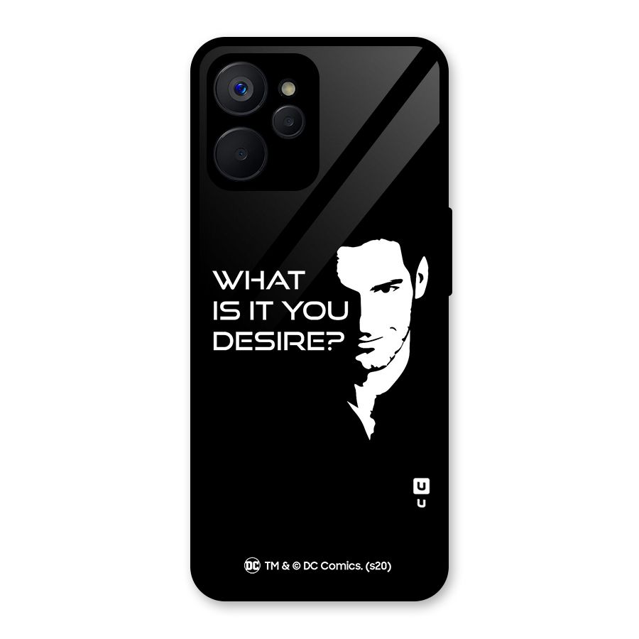 What Do You Desire Glass Back Case for Realme 9i 5G