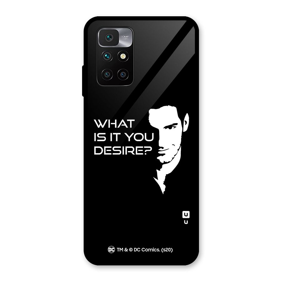 What Do You Desire Glass Back Case for Redmi 10 Prime