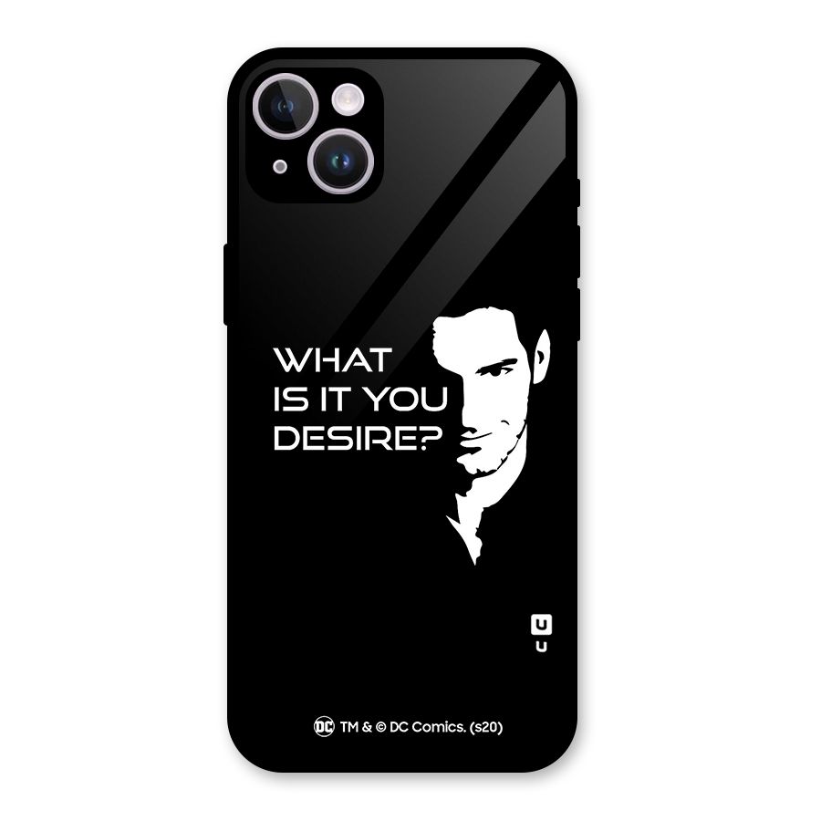 What Do You Desire Glass Back Case for iPhone 14 Plus