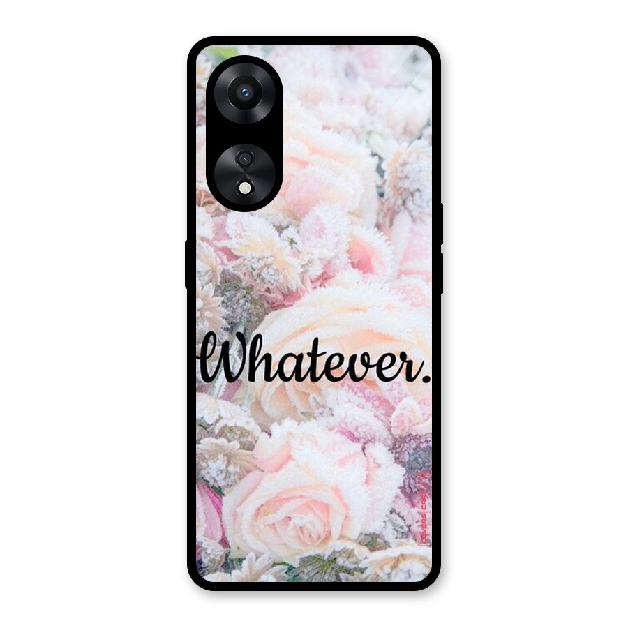 Whatever Glass Back Case for Oppo A78