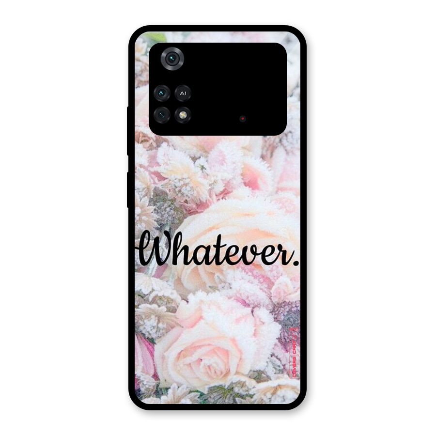 Whatever Glass Back Case for Poco M4 Pro 4G