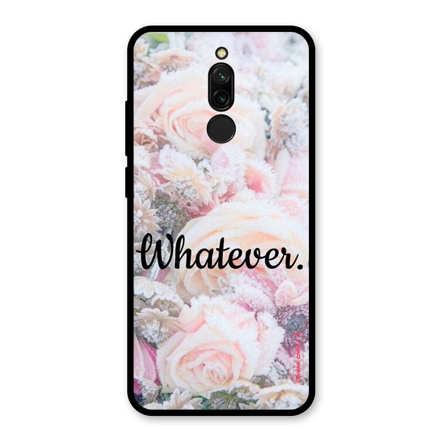 Whatever Glass Back Case for Redmi 8