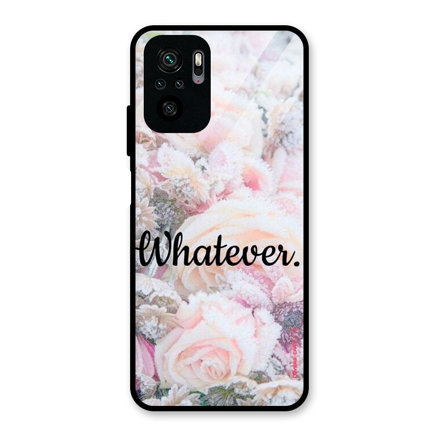 Whatever Glass Back Case for Redmi Note 10S