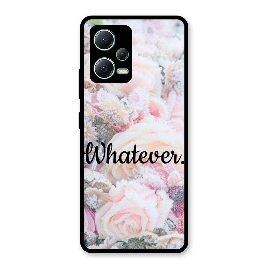 Whatever Glass Back Case for Redmi Note 12 5G