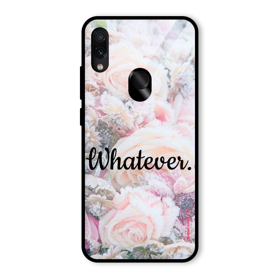 Whatever Glass Back Case for Redmi Note 7 Pro