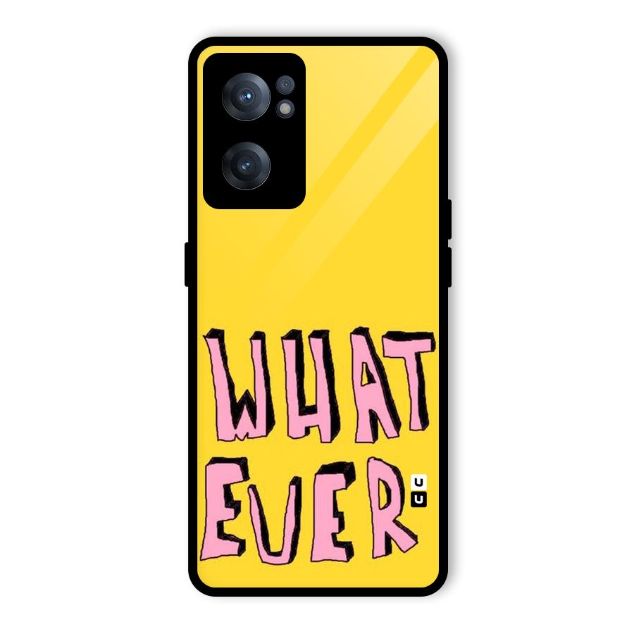 Whatever Yellow Glass Back Case for OnePlus Nord CE 2 5G