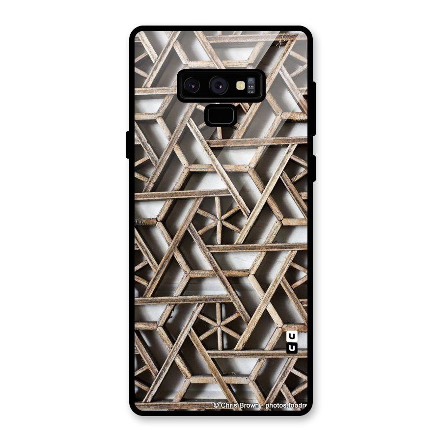 Wheel Design Glass Back Case for Galaxy Note 9