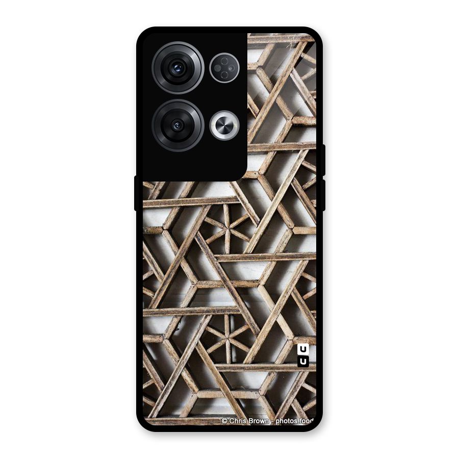 Wheel Design Glass Back Case for Oppo Reno8 Pro 5G