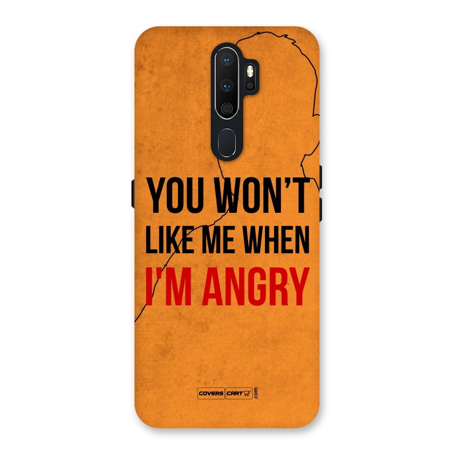 When I M Angry Back Case for Oppo A5 (2020)