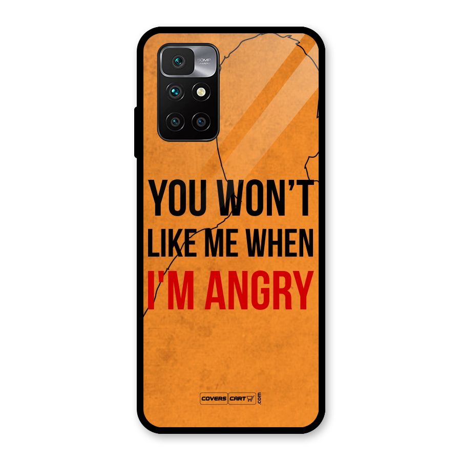 When I M Angry Glass Back Case for Redmi 10 Prime