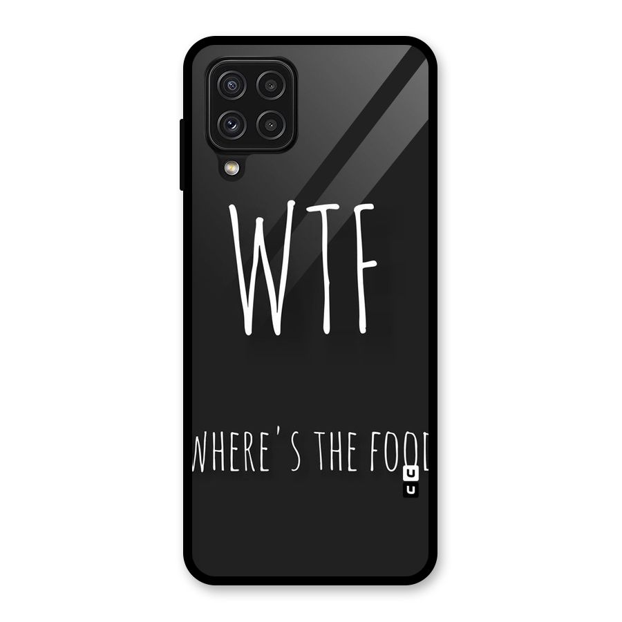 Where The Food Glass Back Case for Galaxy A22 4G
