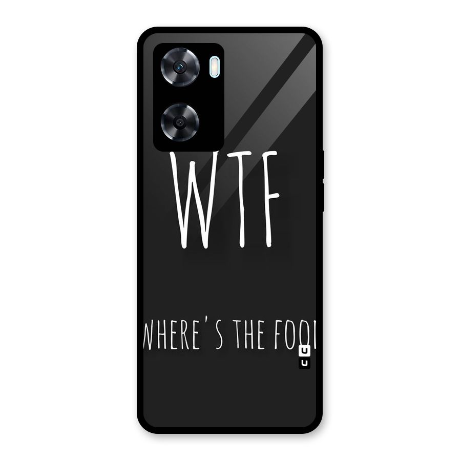 Where The Food Glass Back Case for Oppo A77