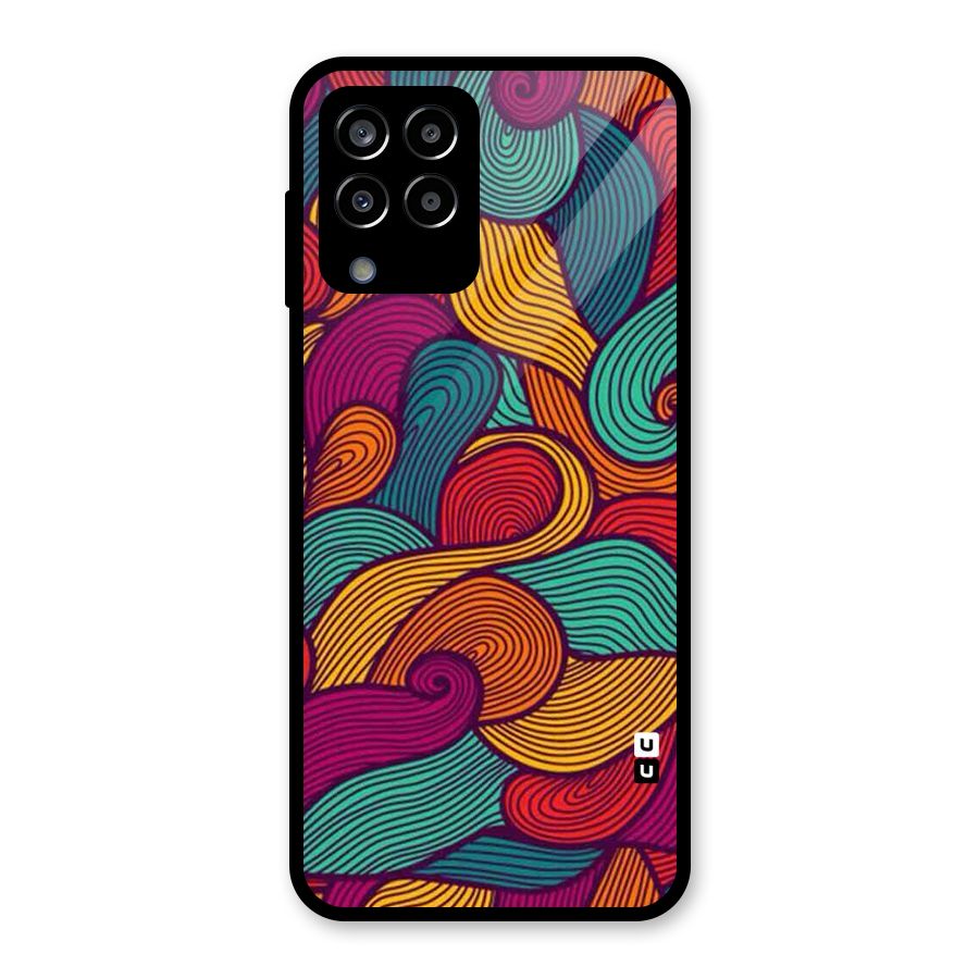 Whimsical Colors Glass Back Case for Galaxy M33