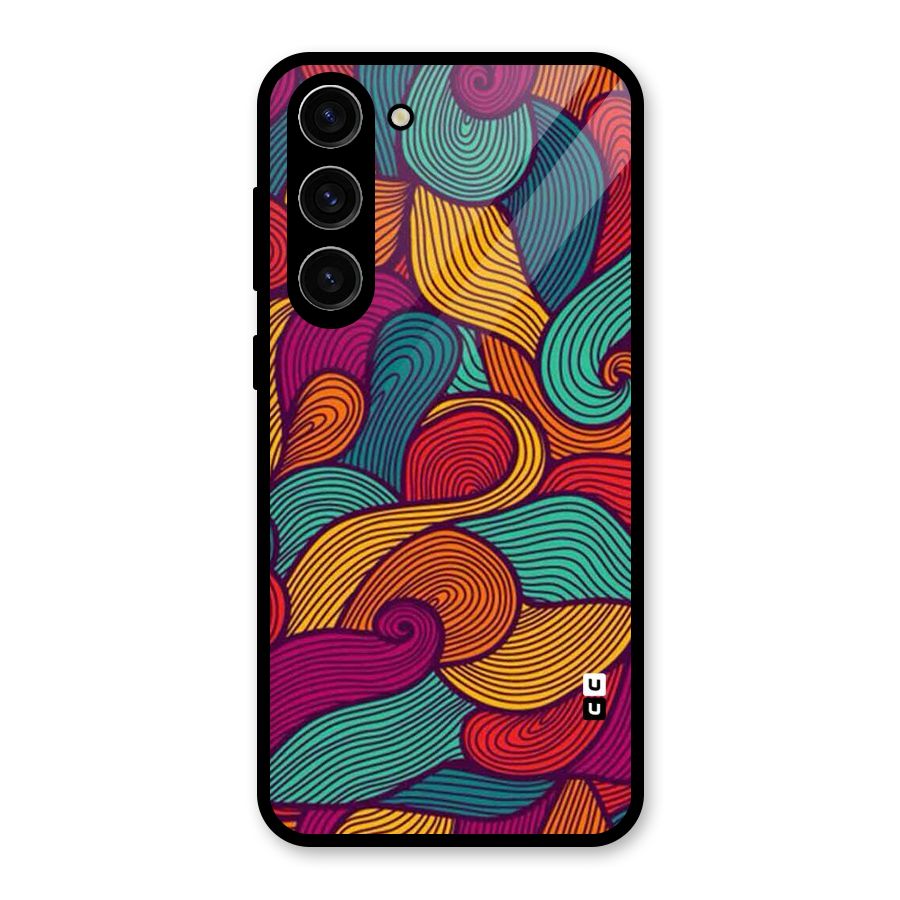 Whimsical Colors Glass Back Case for Galaxy S23 Plus