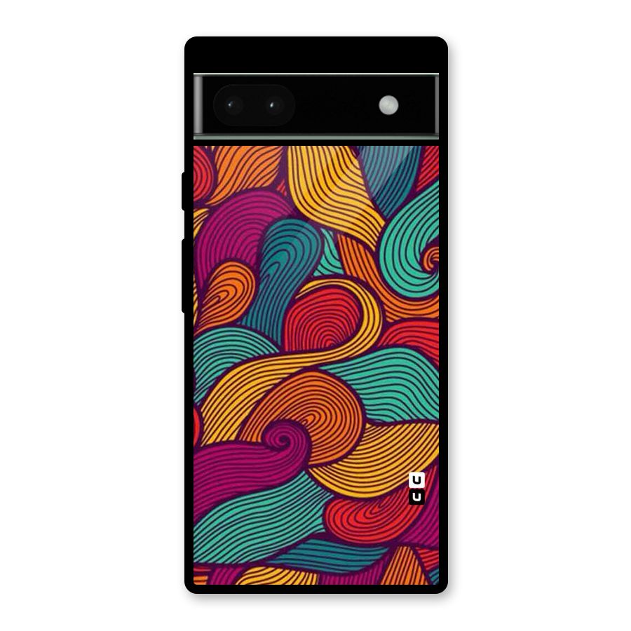 Whimsical Colors Glass Back Case for Google Pixel 6a