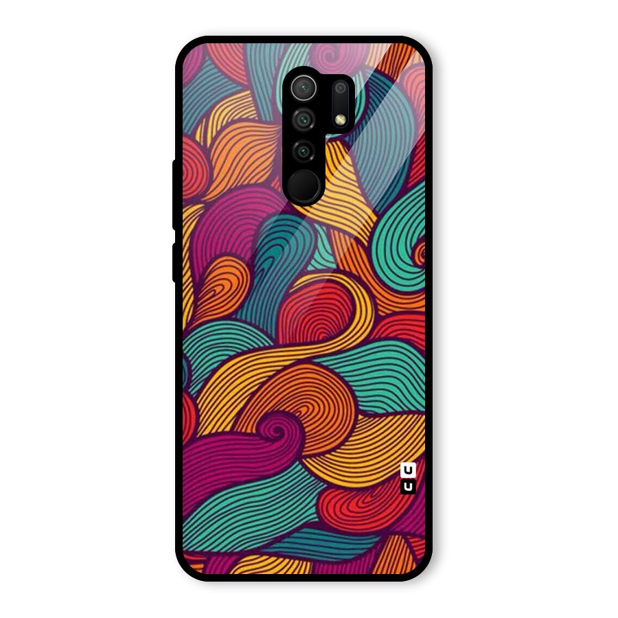 Whimsical Colors Glass Back Case for Poco M2