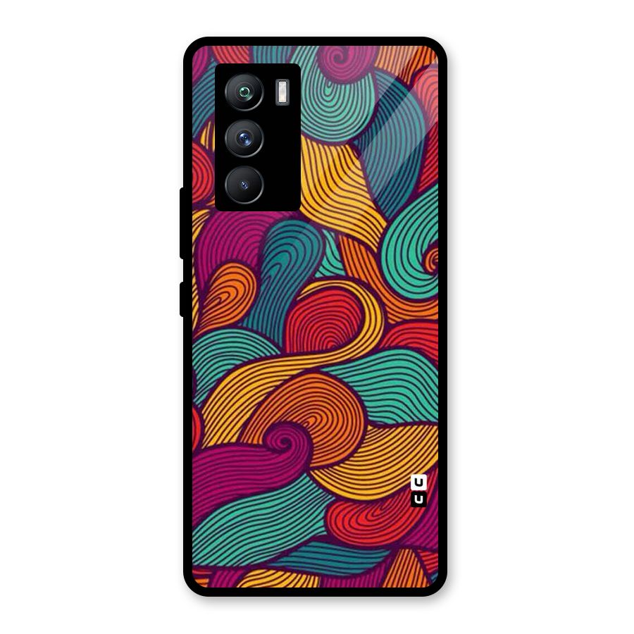 Whimsical Colors Glass Back Case for Vivo iQOO 9 SE