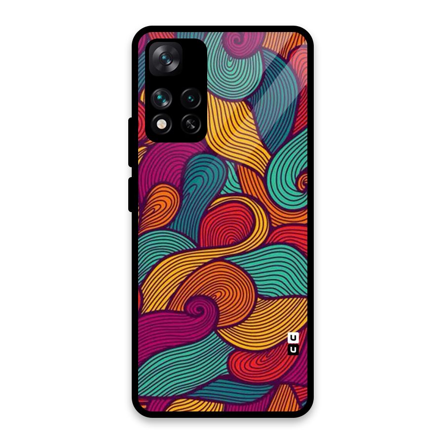 Whimsical Colors Glass Back Case for Xiaomi 11i HyperCharge 5G