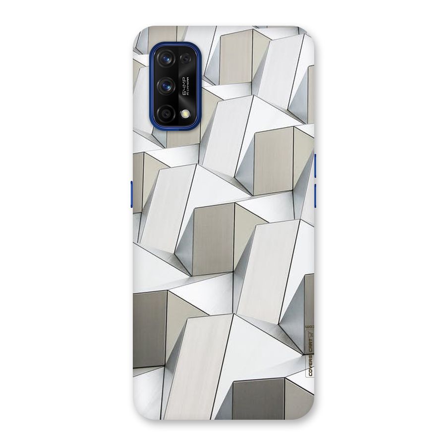 White Abstract Art Back Case for Realme 7 Pro