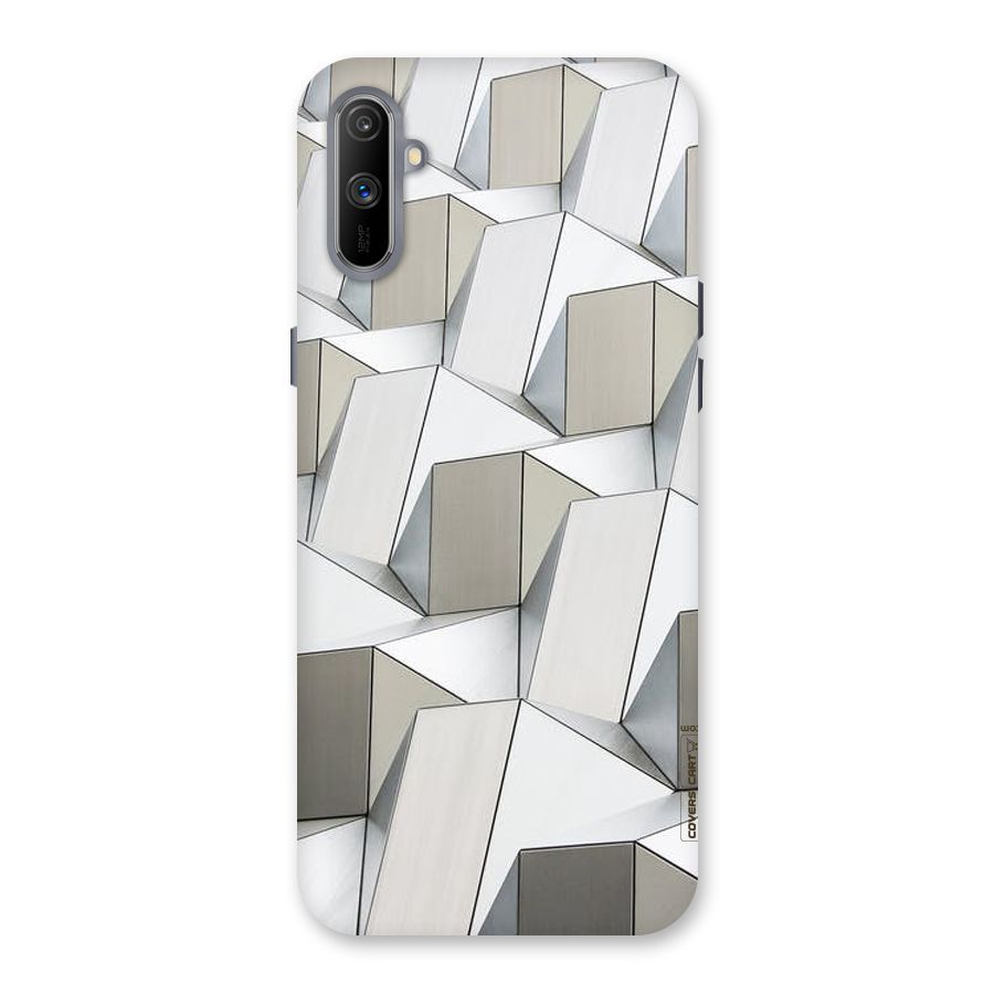 White Abstract Art Back Case for Realme C3