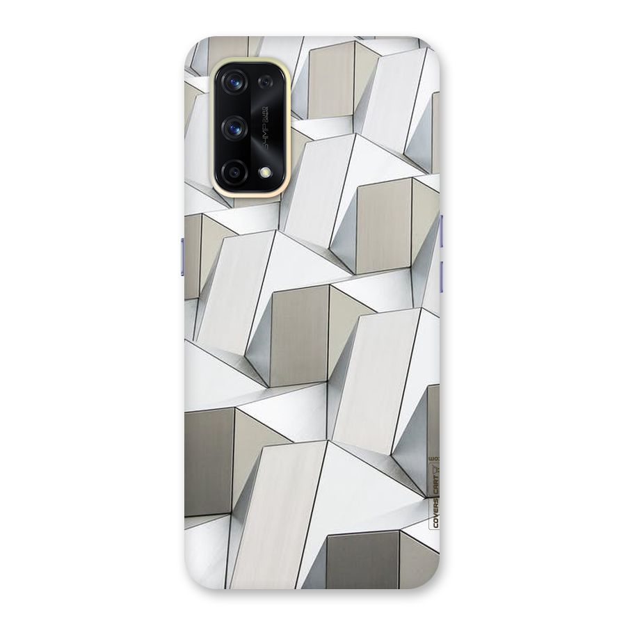 White Abstract Art Glass Back Case for Realme X7 Pro