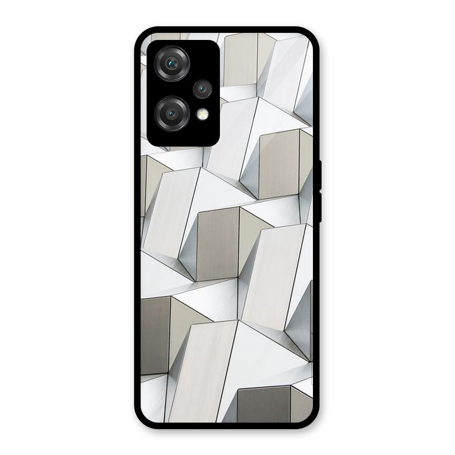 White Abstract Art Glass Back Case for OnePlus Nord CE 2 Lite 5G
