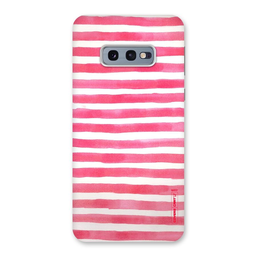 White And Pink Stripes Back Case for Galaxy S10e