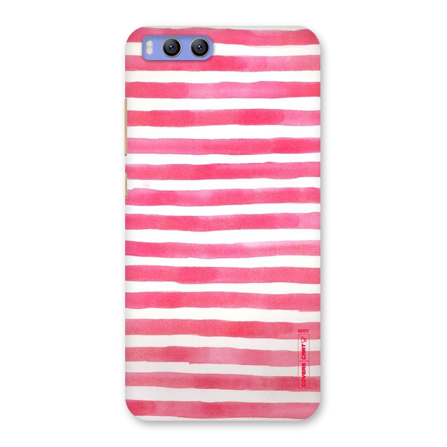 White And Pink Stripes Back Case for Xiaomi Mi 6