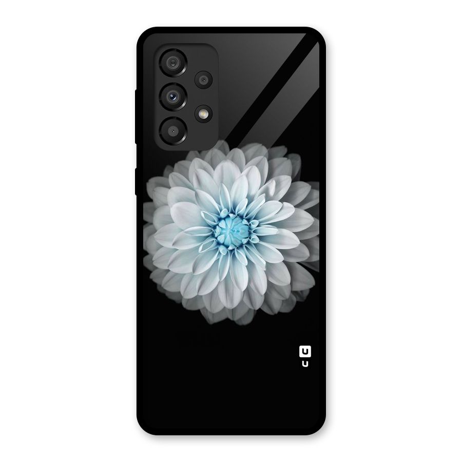 White Bloom Glass Back Case for Galaxy A33 5G