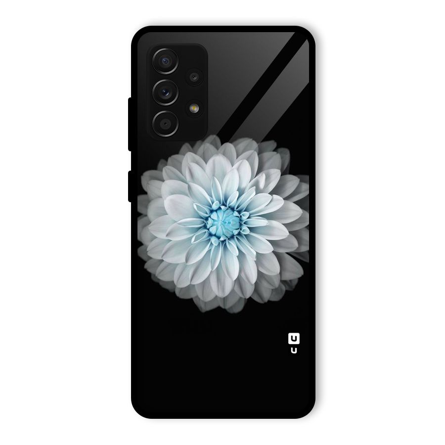 White Bloom Glass Back Case for Galaxy A53 5G