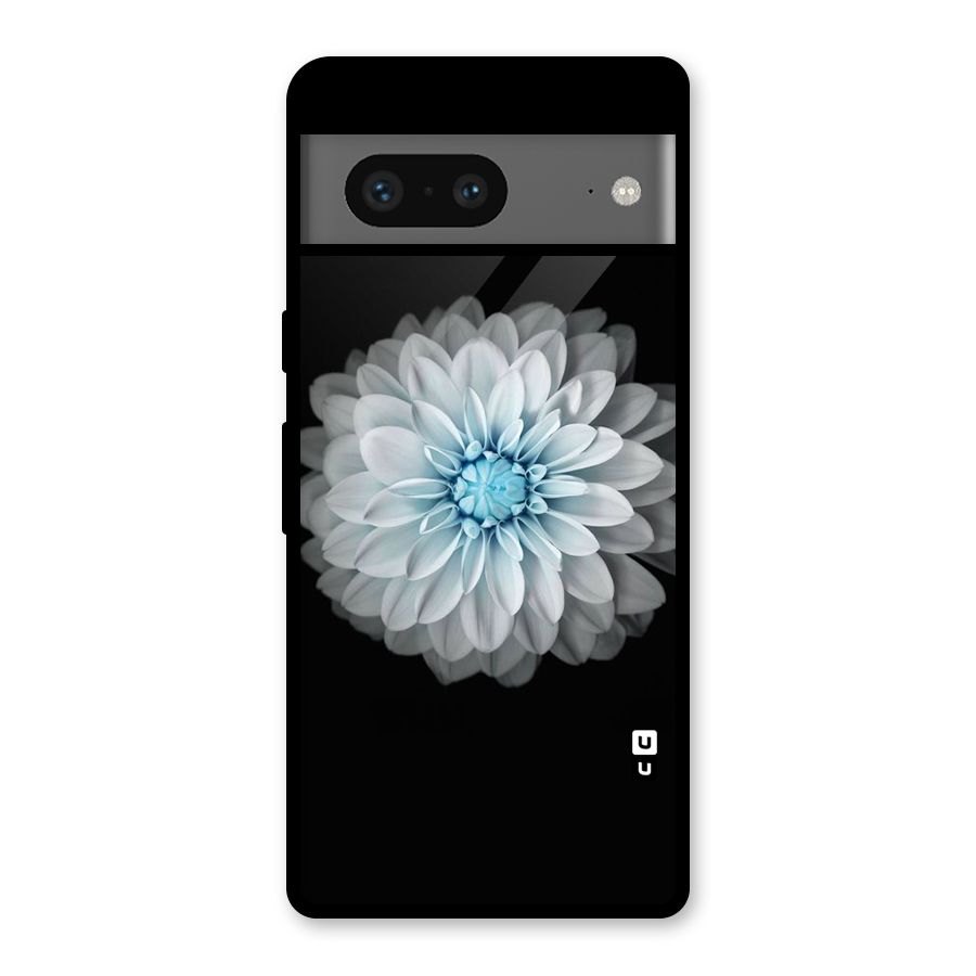 White Bloom Glass Back Case for Google Pixel 7